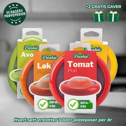 Freshie™ - Gjenbrukbare grønnsaks- og fruktlokk