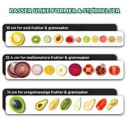 Freshie™ - Gjenbrukbare grønnsaks- og fruktlokk