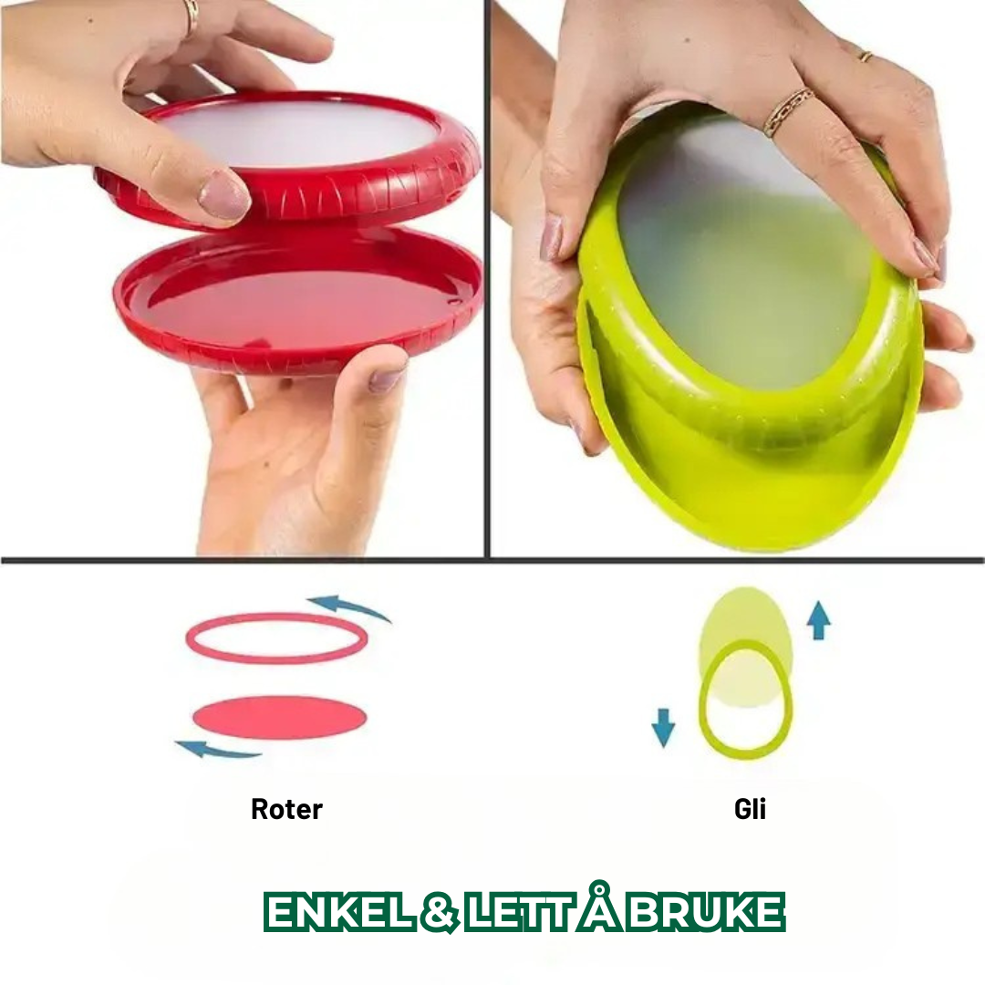 Freshie™ - Gjenbrukbare grønnsaks- og fruktlokk